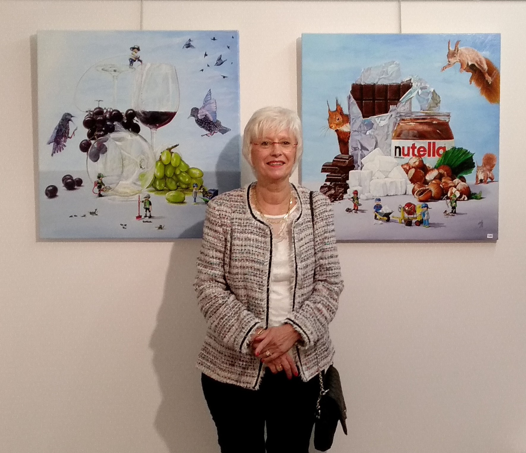 Martine Cadoret au Salon International d'automne à Lunéville en 2018
