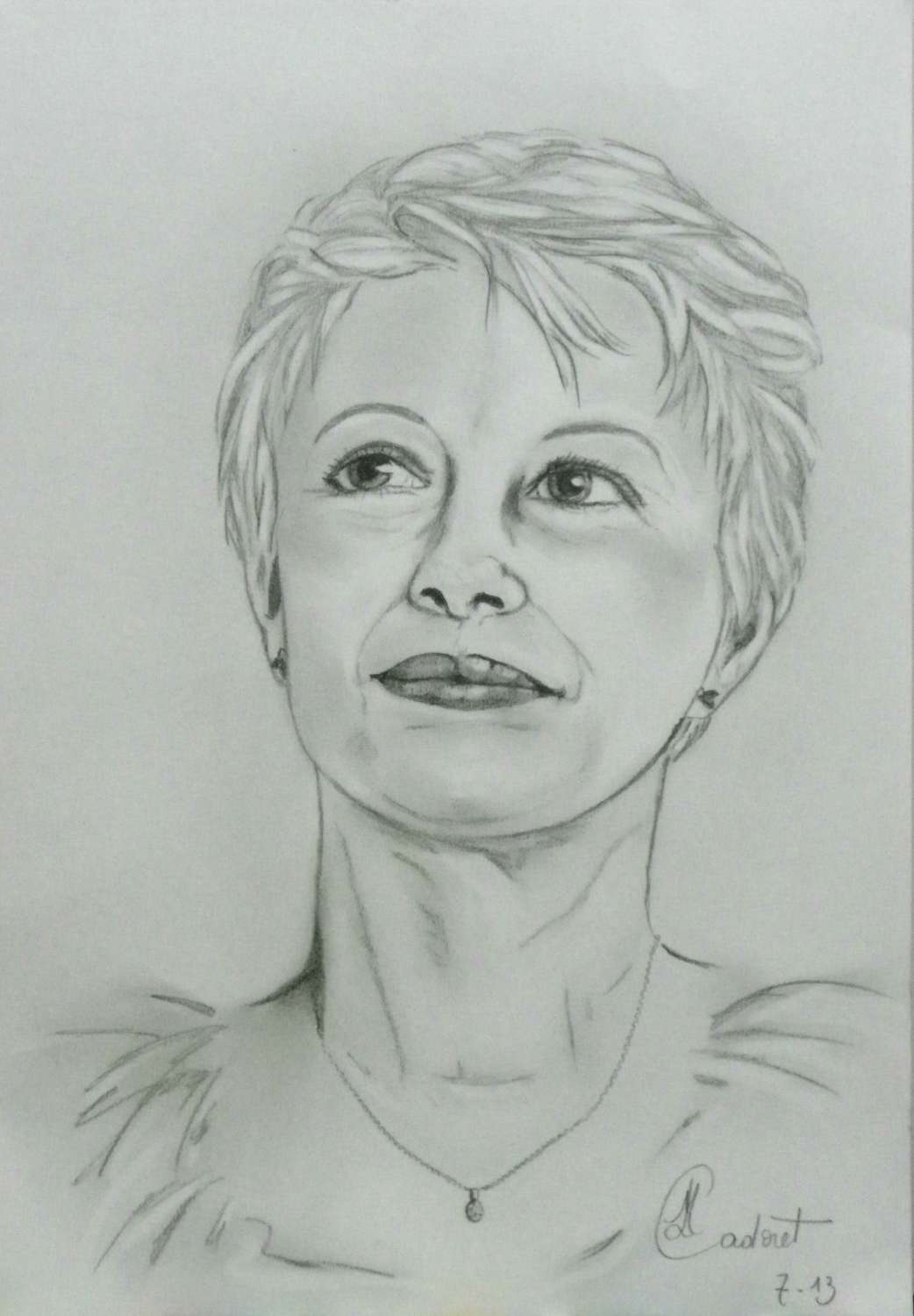 auto-portrait-crayon 29x43 cm